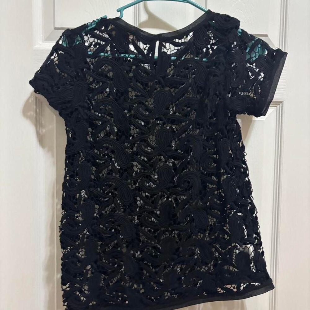 Loft Women's Black and Navy Blouse